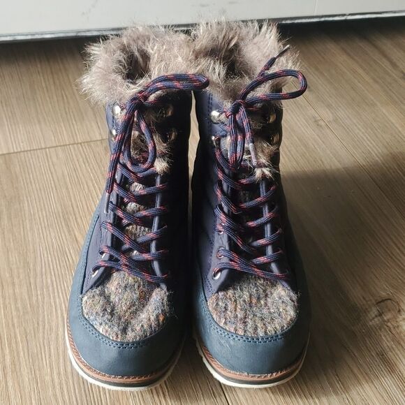Muk Luks Sigrid Faux Fur Lace Up Boots - Picture 4 of 11